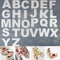 RAYNAG 26 Alphabet-Kuchenschablonen A-Z Buchstaben Backvorlage flach Kunststoff schneiden alphabetische Konturen Form 25,4 cm Großbuchstaben Formen für DIY Kuchen Kekse
