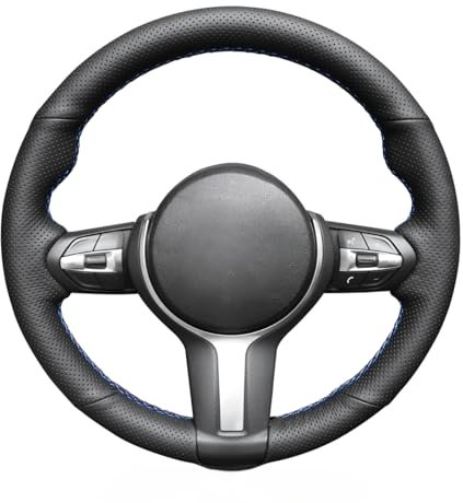 MEWANT Leder-Lenkradbezug für BMW F87 M2 2015-2017 F80 M3 2014-2017 F82 M4 M5 F12 F13 M6 F85 X2 X5 M F86 X6 M F33 F30 M Sport-/Lenkrad-Zubehör Für BMW