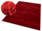 CARPETIA Teppich Shaggy Hochflorteppich waschbar rutschfest rot Größe 140x200 cm
