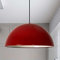 bamyum Lipeo Ø50 cm Industrielle Pendelleuchte Rot Metall Groß, Hängelampe Industriell Lampe Vintage Hängeleuchte, Retro Pendelleuchte Esstisch, Pendellampe, Esszimmerlampe, Küchenlampe