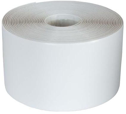 Dalsys 5m Dichtungsband selbstklebend wasserdicht Weiß 2,6x2,6cm, Kantenschutz selbstklebend, geeignet für Bad, Küche, Fenster