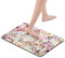 Zomer Badematte Badteppich rutschfest waschbar 42x60 cm Badezimmerteppich mit Bunt Rosen Motiv