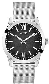 GUESS Herren Uhr Armbanduhr Crescent GW0629G1 Edelstahl Silber