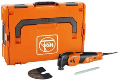 Fein MultiMaster MM 700 1.7 Q Basic - Set multiutensile oscillante con sistema QuickIn, antivibrazione e generatore tachimetrico, 450 W, attacco esagonale per accessori, 72296963090