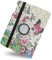 360 Rotating Leather Case Cover For Amazon Fire 7 Tablet (2015), (2017), (2019) Pink Butterfly