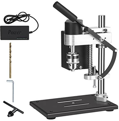 ERYUE Mini taladro de banco,soporte de prensa,velocidad variable,portátil,eléctrico,de sobremesa,taladro preciso,banco de trabajo para reparación,bricolaje,perforación,madera,plástico,metal,Máquina de