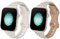 MoKo 2PZ Cinturino Orologio Compatibile con Apple Watch Series 9 8 7 6 5 4 3 2 1 SE 38/40/41mm, Cinturino di Ricambio con Incisione leopardiana, Cinturino Sottile in Silicone,RosaStellato/LuceStellare