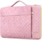 Lacdo 360° Protective Laptop Sleeve Case for 13 New MacBook Air M4 A3240 2025/M3 A3113/M2 A2681/M1 A2337, 13 New MacBook Pro M2/M1 A2338 A2251 A2289, 13 iPad Air M3 2025/iPad Pro M4, Sakura Pink