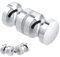 Dokeno 1 Pezzi Maniglia di Porta della Doccia, Maniglie per Porte Maniglia Per Porta Rotonda Pomolo per Porte Vetro in Lega di Alluminio Pomolo Per Porte Vetro per Cucina Bagno Casa Hotel (30mm)