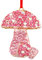 WhatSign Pilz-Weihnachtsschmuck – Metall-Pilz-Ornamente für den Weihnachtsbaum, einzigartige Pilz-Dekoration, Pilz-Weihnachtsbaum, Andenken, Ornamente, Pilz-Geschenke für Kinder, Mädchen, Frauen