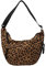 Aodejoy Halbmond Umhängetasche Damen,Hobo Tasche,Nylon Crossbody Bag Damen mehrere Taschen Schultertasche mit verstellbarer Schultergurt,Leopard/Volltonfarbe,große Kapazität für Reisen Arbeit-Braun