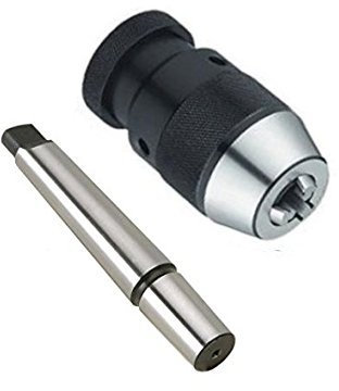 Mandrino autoserrante/Tornio/Trapano a colonna 5-20mm attacco B22 + adattatore MT4-B22