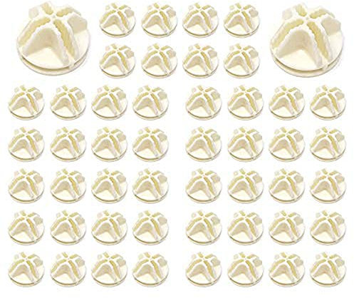 Gizhome 50 Pcs Wire Storage Cubes Plastic Connector Interlocking Cubes Black Cube Storage Unit for Cube Storage Wire Shelving Corner Storage Cabinet Modular Storage Cubes（White）