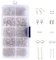 HONGXIN-SHOP Schmuckherstellung 650-tlg Schmuck Reparatur mit Jewelry Ergebnisse Kit Basteln Zubehör Accessoires Set für Ohrringe Armband Halskette DIY Anfänger, Silber