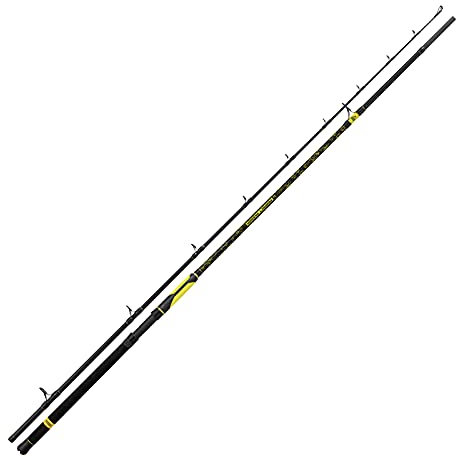 Black Cat Premium Welsrute Perfect Passion XH-S Angelrute vielseitig Einsetzbar mit IM6 Blank Wels Angeln Wallerrute in 5 Längen, Schwarz-Gelb, 2,80 m