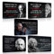 5er Set Blechschilder Albert Einstein Sprüche Retro Schild Spruch Wanddeko Geschenk 20x30cm