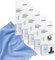 Geberit Sticks 244.600.00.1, 5er Set a 8 Sticks, für Duofresh Einwurfschacht, Wasserkastensticks - inklusive Mikrofasertuch by kör4u - Made in Germany