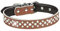 Serijoars Strass Hundehalsband für Kleine Mittlere Große Hunde, Einstellbar Glitzernd Kristall Weich Echtes Leder Bling Hundehalsbänder (M, Braun)