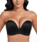 DotVol Push up Lift Women's Bra Seamless Wireless Anti-Slip Strapless brallate with Shape Support(Black,36DD)
