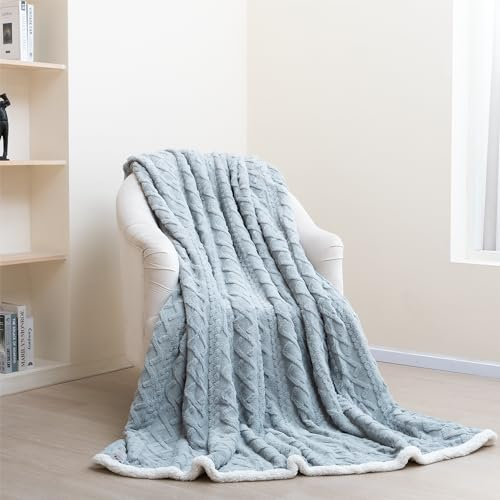 Paco Home Kuscheldecke Flauschig Decke Sofa Sherpa Sofaüberwurf Couchdecke Wohndecke Wohnzimmerdecke Wendbar Skandi, Farbe:Grau 2, Größe:150x200cm
