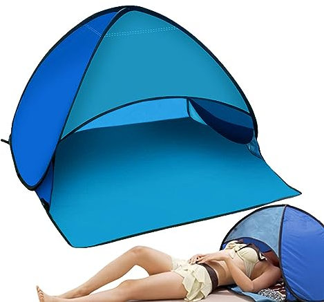 Besreey Strandzelt | Head PopUp Canopy Automatisches Schattenzelt | Sonnenschutz, Winddicht, Sonnenschutz, sofortiger Sonnenschutz für kleine Haustiere