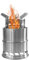 SMELEYOU Camping Holzofen tragbarer Camping Stove Holzvergaser Edelstahlholz Holzfalt Herd für Grill BBQ Picknick Camping Kochen s im Freien BBQ