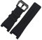 NASUNJIA Bracelets De Montre En Caoutchouc De Silicone, Compatibles Avec La Série Diesel DZ1216 DZ1273 DZ4246 DZ4247 DZ4287, 32x18mm(Color:Black black buckle)