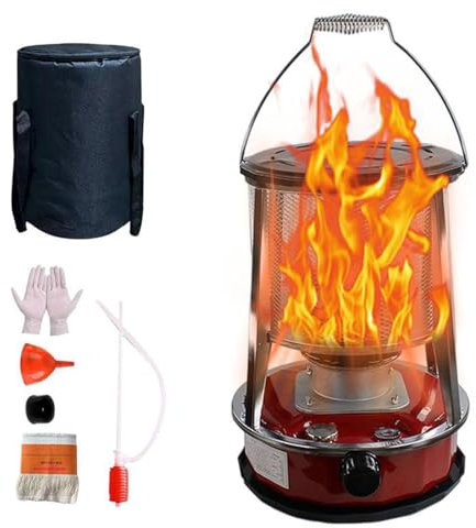 Estufa de queroseno portátil, estufa de queroseno con calefacción envolvente de 360°, quemador de estufa de queroseno, calentadores de aceite for camping, for tiendas de campaña, casas móviles, taller
