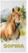 Handtuch mit Namen „Pferd Watercolor“ – Einzigartiges, bedrucktes Handtuch als persönliches Geschenk für Familie und Freunde - Personalisierte Geschenke mit Pferd für Pferdeliebhaber - 100 x 50 cm