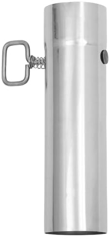 UPKOCH Kaminrohr aus Edelstahl mit Einstellbarer Klappe – hitzebeständiges Abgasrohr, effizientes Abgasrohr für Außenheizungen zum Camping, 60 mm Durchmesser
