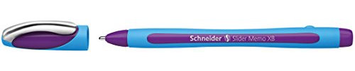 Schneider 150208 Slider Memo XB Kugelschreiber (mit Kappe, Strichstärke: XB) violett