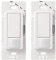 Lutron Maestro Motion Sensor Light Switch Indoor for Bathroom, Garage, Laundry Room, Any Bulbs, Occupancy Vacancy Sensor, Single-Pole, MS-OPS2H-2-WH, White (2 Pack)