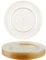 MATANA 25 Assiettes en Plastique Rigide Élégantes & Réutilisables à Paillettes Dorées (26cm) - Assiettes Plates Dorées Solides pour Mariages, Anniversaires, Baptêmes, Fêtes