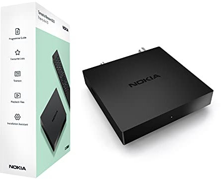 Nokia Decoder DVB-T2, Digitale Terrestre, HD, USB, HDMI, Ricevitore Terrestre Con Telecomando