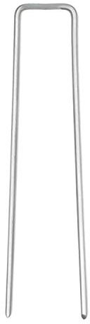 LITA 50 Stück – Gartenheringe Heftklammern Sicherung Rasen U – 150 mm/6 Zoll, ideal für Unkrautbekämpfungsmembranen/Gewebe/Kunstrasen/Mattierung/Netz, verzinkte Erdnägel (50 Stück)