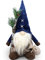 Gehydy Wichtel Weihnachten Figuren Weihnachtswichtel Dekoration Weihnachtsdeko Christmas Decorations Zubehör für Home Küche 33cm (Blau)