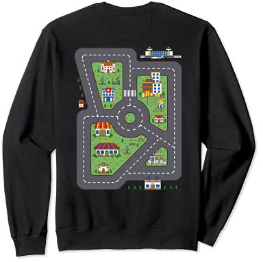 Lustige Massage Auto Teppich Rücken Sweatshirt