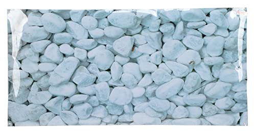Fish Tank Background Wallpaper, Fish Tank Background Sticker Paper, 3D Aquarium Background Poster White Pebbles for Aquariums(91 * 50CM)