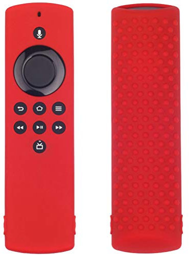 BeisDirect Fernbedienungshülle Kompatibel mit Fire TV Stick Lite Fernbedienungshülle Stoßfeste, rutschfeste Silikon-Fernbedienungshülle, Rot