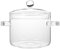 Operitacx Olla De Cristal Con Tapa, 1350ml, Olla Y Sartén De Cristal Resistente Calor Con Tapa, Juego De Utensilios De Cocina De Vidrio, Seguro Para Pasta, Pasta, Sopa, Leche, Alimentos