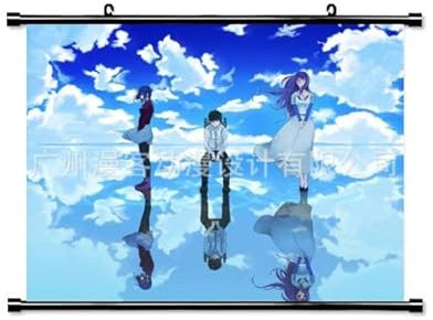 KARMA-X Großes 80x60CM Tokio Ghoul Kakemono Rollbild | Anime Manga Stoffposter Wallscroll Poster | Wanddeko Geschenk | Ken Touka Liz