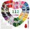 112 Farben Stickgarn Set, Stickgarn Embroidery Floss, je 8 Meter 6 Fädig, Embroidery Thread Stickgarn Baumwolle, Stickgarn Set für Stickerei Basteln Stricken Armbandfaden Nähgarn