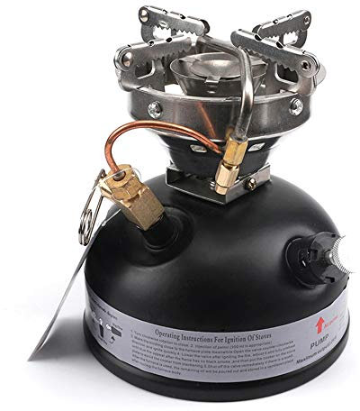 Vanessanty Camping Gasoline Stove Portable Outdoor Stove Mini Liquid Fuel Alcohol Camping Picnic Burner Petrol Oil Stove Cookware