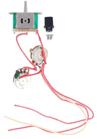 Gavigain Faisceau de câbles Telecaster précâblé, potentiomètres 250 K, interrupteur à bascule 3 voies, matériaux, Plug and Play pour guitares électriques