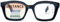 Hubeye Gleitsichtbrille Progressive Multifokus Lesebrille Damen Herren Anti-Blaulicht Sehhilfe Schwarze Retro Lesehilfe Leicht Federscharnier Blaulichtfilter Brillen 2.50