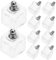 LIFKOME 10 pièces Charms Verre Transparent Boules à Miniatures Pendentifs Verre pour Bijoux Décorations et Fabrication DIY