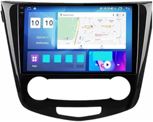 Radio estéreo para Coche Reproductor Multimedia para Coche para Nissan para Qashqai J11 (2014-2017), Radio con Pantalla táctil de 9 Pulgadas y navegación GPS Bluetooth(8 Core 4G+WiFi 12G+256G)