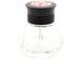 TWSBI Diamond ink bottle, inkwell, glass and aluminium, colour: black.