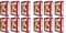 12 X 100g Henna Color Naturhaarfärbemittel Pulver Farbe Öko Mahagoni dunkel (auburn) - 12Stück