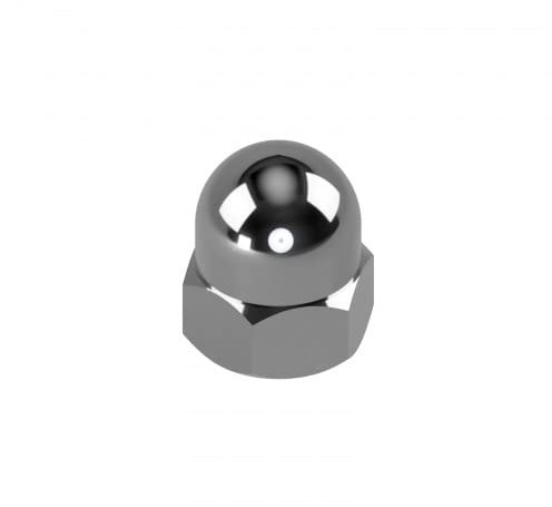 500 Edelstahl V4A Hutmuttern DIN 1587 A4 M6